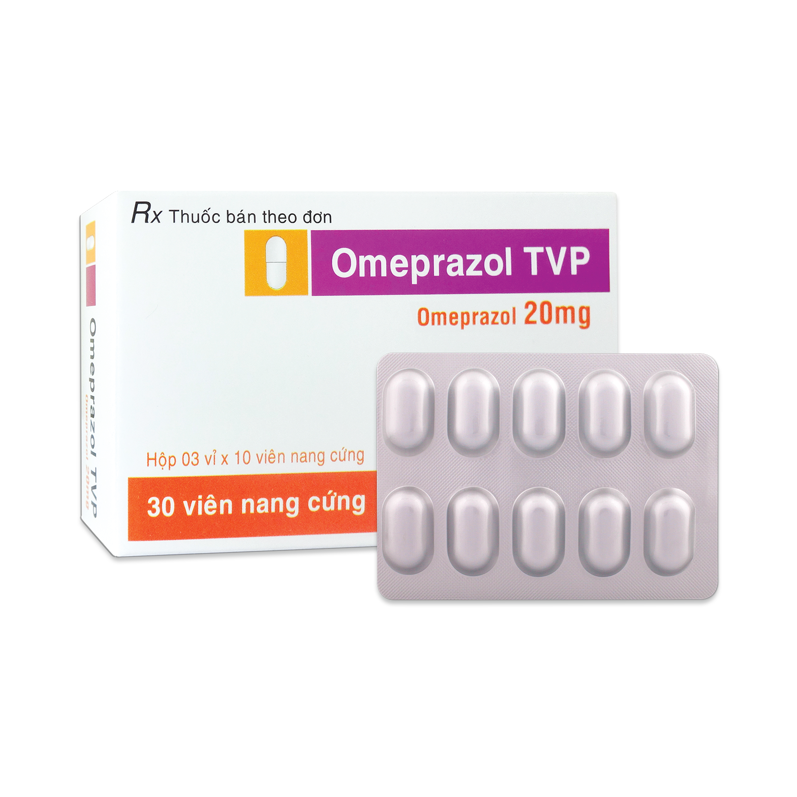 Viên nang cứng Omeprazol TVP V/10, H/30